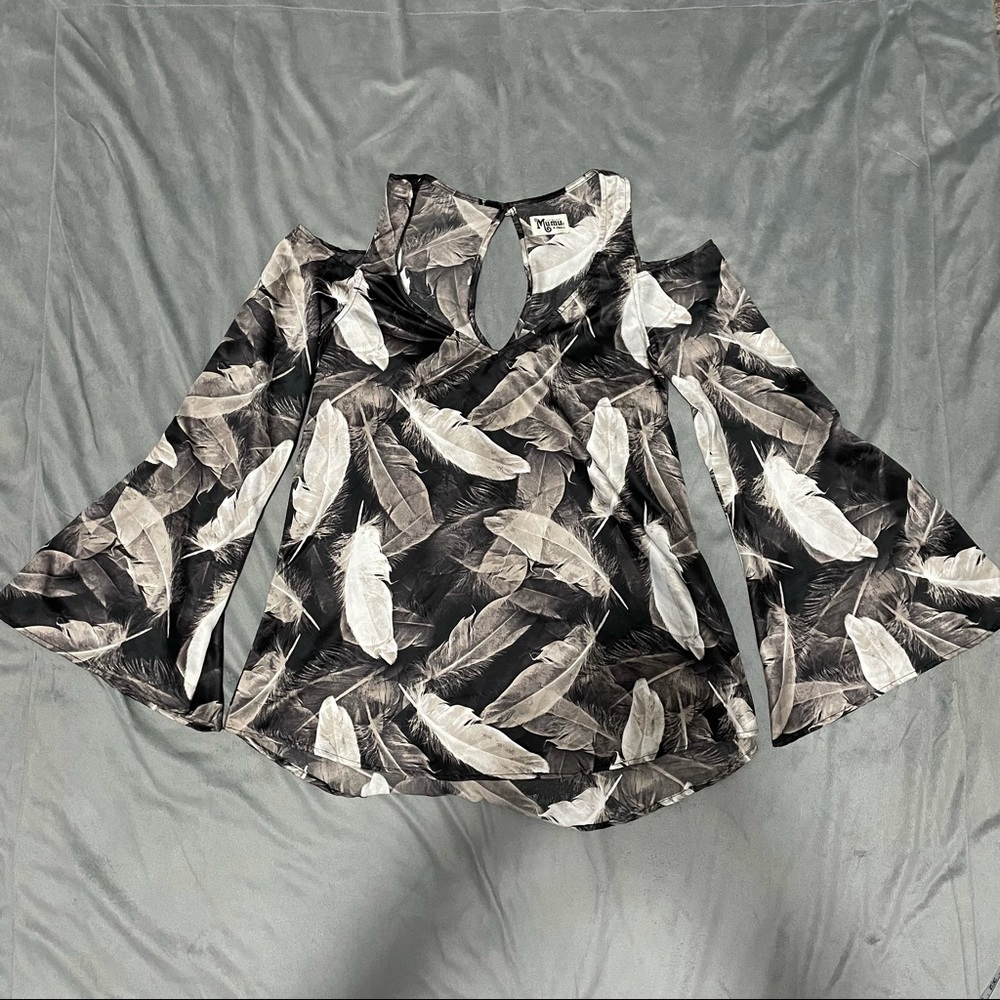 Show Me Your Mumu Shoulder Boo Nightquill Tunic EUC Size XS
